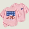 thumbnail image 4 of Hbdhejl Boys Girls Casual Tops Independence Day Summer Casual Short Sleeve Crewneck T Shirts Comfortable Breathable Soft Kids Clothes For 2-3 Years, 4 of 6