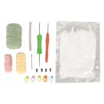 thumbnail image 2 of Beginner Crochet Kit, Crochet Kit 3 Rolls Yarn Green Dinosaur Shape  For Starter, 2 of 8