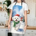 thumbnail image 3 of Hello Winter Bichon Frise Frosty Morning Walk Welcome Snowy Christmas Apron Bichons Dog Lovers Gifts Idea for Cooking Grilling Baking Painting Gardening - 02018, 3 of 5