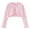 Pink, variant on fatyb Girls Cardigan Sweater Kids Long Sleeve Ruffle Crop Jacket Button Closure Casual Knit Cover Up