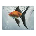 thumbnail image 5 of Orinice Goldfish Tapestry Wall Hanging Unique Style Graphic Tapestries Home Wall Decor Art Living Room Bedroom Apartment Farmhouse Dorm 60x50inch, 5 of 6