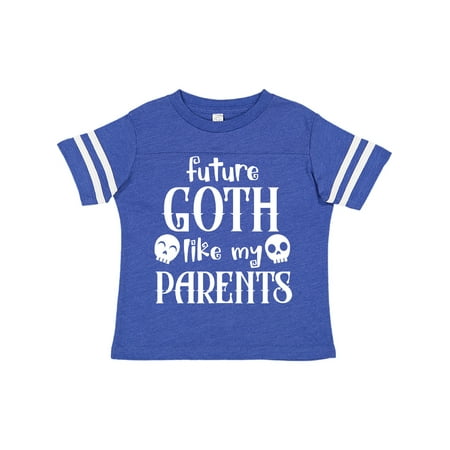 

Inktastic Future Goth Like my Parents with Skulls Gift Toddler Boy or Toddler Girl T-Shirt
