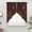 Brown, variant on Brown Floral Swag Valances for Windows, Kitchen Window Curtains Over Sink, Spring Flower Window Treatment Curtains for Living Room/Bedroom Curtains 2 Panel Sets 36"x45"