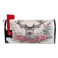 thumbnail image 3 of Ryvnso Mailbox Cover Magnetic Deer and Flowers Mailbox Wrap Large Size 25.5x21 Inch, 3 of 8