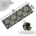 thumbnail image 5 of Yayeee Runner Rug for Bedroom 2'x6' Machine Washable Hallway Non Slip Mat, Green Peacock Pattern, 5 of 8