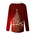 thumbnail image 5 of Womens Clothing 2025 Christmas Tops for Women Dressy,Christmas Long Sleeve Tops for Women - Festive Styles,Christmas Tops for Women - Red XL, 5 of 5