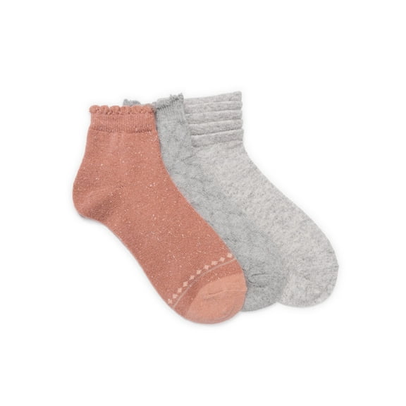 MUK LUKS Women's Mini Crew Socks, 3 Pairs