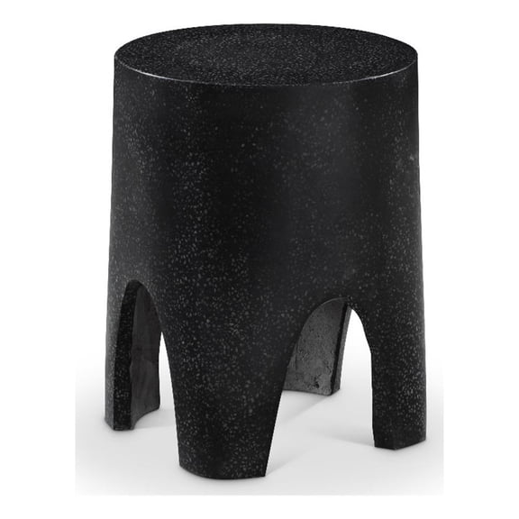 Meridian Furniture Foligno Black Indoor/Outdoor Concrete End Table