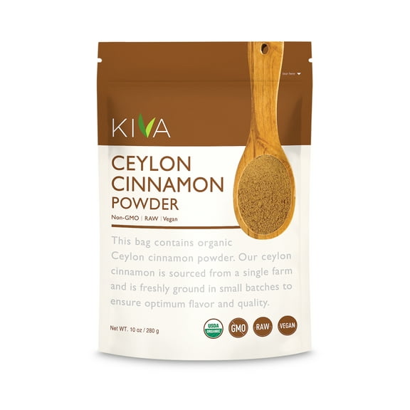 Kiva Organic Ceylon Cinnamon Powder,Freshly Grounded, (JUMBO SIZE) 1/2 POUND...