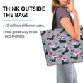 thumbnail image 2 of Fotbe Christmas Hat Dachshund Bolsa Tote Estética de Lona con Estampado para Mujer - Bolsa Reutilizable de Hombro Casual para Vacaciones, Compras, Trabajo y Gimnasio, 2 of 8