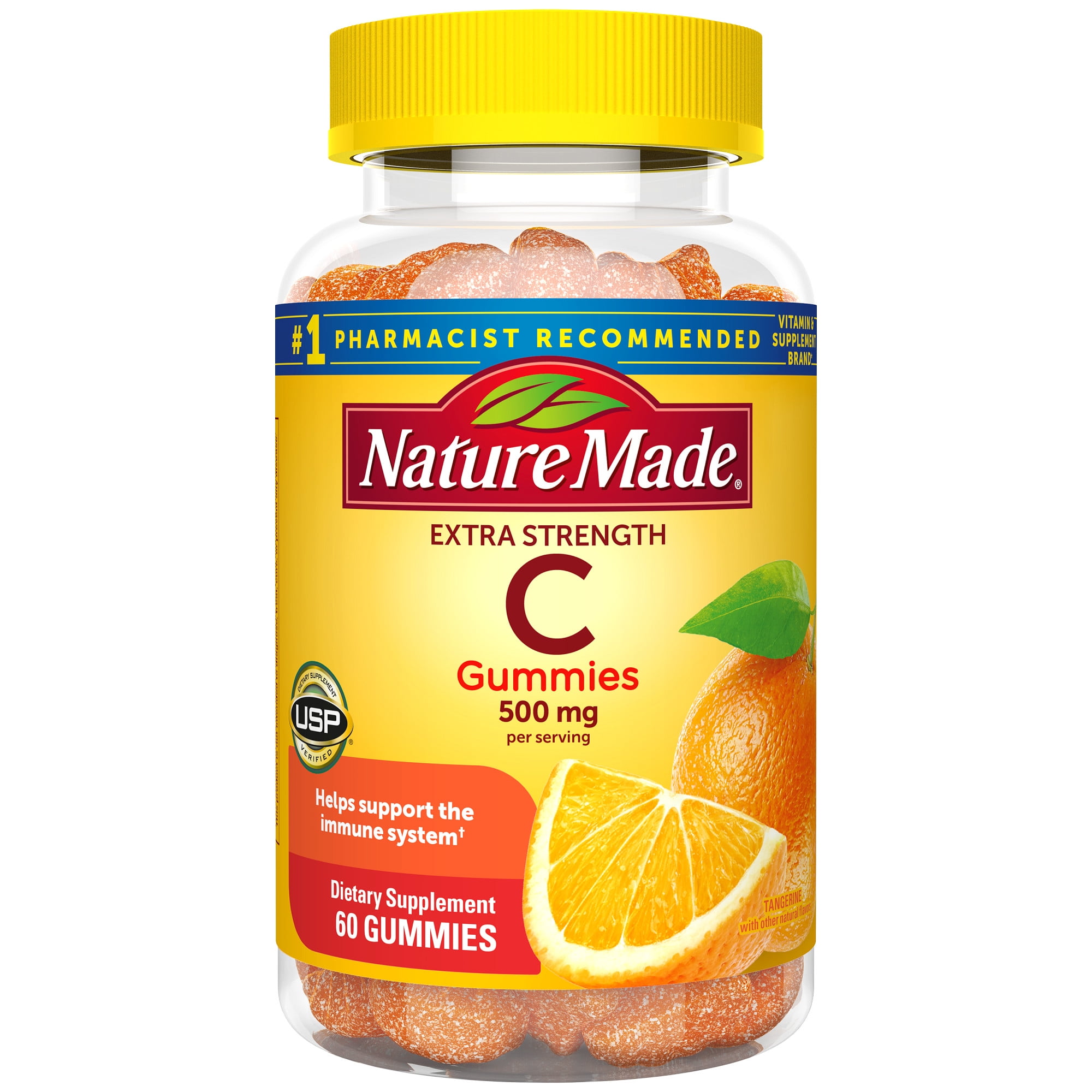 Nature Made Extra Strength Vitamin C Gummies 500mg 60 Count Walmart