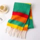thumbnail image 4 of Bufanda de invierno para mujer, bufanda de cachemira de lujo para otoño e invierno, chal grueso y cálido, bufanda clásica con borlas, chal suave de color sólido, 4 of 5
