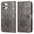 thumbnail image 1 of Funda tipo cartera con girasoles grabados para iPhone 11 Pro Max: elegante, multifuncional y con protección total., 1 of 5