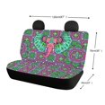 thumbnail image 4 of FUIALDOLG Mandala Elephant Rear Bench Seat Covers for SUV, 2 Piece Non-Slip Car Rear Seat Covers, Durable Dirt Proof Back Seat Covers for Sedan Van, 4 of 4
