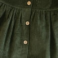 thumbnail image 6 of Esaierr Girls Fall Winter Corduroy Sleeveless Dress Solid Color Casual Party Dress Buttons Warm Vest Skirt Clothes for Toddler Kids 1-6 Years, 6 of 9
