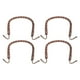 thumbnail image 1 of ColoMX 4pcs tetería elegante asas de hervidor de hervidor de hervidor decorativo asas de tetines de tetera, 1 of 8