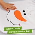 thumbnail image 3 of Juego de funda y alfombra para asiento de inodoro de 3 piezas con diseño de muñeco de nieve y Papá Noel, decoraciones navideñas rojas para baño, 3 of 5
