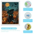 thumbnail image 3 of Diamond Art Kit for Adults, Halloween Cat Pumpkins Moonlit Night Diamond Painting for Adults Beginners, 5D DIY Diamond Art Painting Kits, Colorful Diamond Painting Craft for Home Decor 12x16, 3 of 7