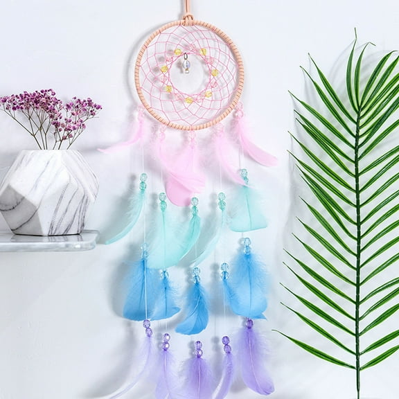 Vikakiooze 2022 Home Decor Clearance Colors Feather Dream Catchers for Bedroom Wall Decoration for Kids