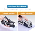 thumbnail image 6 of Bostitch Epic 50-Sheet Heavy Duty Office Stapler, Desktop Stapler with 1,040 Staples Included, Silver, 6 of 9