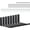 Black-8Pack, variant on Black Shelf Bracket 12 Inch, Shelf Brackets Heavy Duty,L Brackets for Shelves,Floating Shelf Bracket 8 Pack,11.5" L×6" H×1.5" W