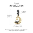 thumbnail image 6 of NARMO 925 Sterling Silver Moon Black Cat Charm, Sparkling 5A Zircon DIY Fit European Bracelet Women's Jewelry Gift for Her, 6 of 6