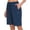 Dark Blue Heather, variant on Women's Lightweight Breathable Hiking Shorts, Quick-Dry Golf Shorts with Zipper Pockets, Air-Holes Tech Spray Green Heather L