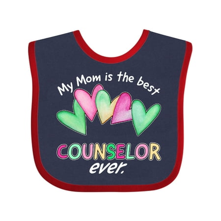

Inktastic My Mom is the Best Counselor Ever Gift Baby Boy or Baby Girl Bib
