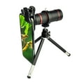 thumbnail image 1 of Teleobjetivo para teléfono móvil HD, telescopio monocular óptico universal de 18 aumentos, binoculares, lupa, telescopio, catalejo/trípode, telescopio con zoom., 1 of 9