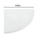 thumbnail image 2 of XIBUFE 2026 New Corner Wall Floating Shelf Book Shelf No Drilling Storage Rack for Walls Fan Shaped Display Shelf, 2 of 6