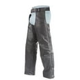 thumbnail image 2 of Dealer Leather C332-RC-8XL Mens Leather Chaps with Gathered Fitting - 8XL, 2 of 8