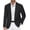 Black, variant on Mens Casual Sports Coat Slim Fit Lightweight Fashion Blazer Jacket Single Breasted Suit Coats