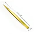 thumbnail image 2 of Pinzas para pestañas de mujer Unique Bargains 1 Pc Tono dorado de acero inoxidable para vacaciones, 2 of 3