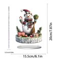 thumbnail image 3 of ToyKingdee 2D Acrylic Christmas Table Decorations for Table Home Holiday Party Decoration, 3 of 6