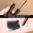 thumbnail image 6 of Waterproof Mascara & Thin Brush Mascara, Natural Slender Thick Curly Eyelash Mascara with Lightweight Three-Dimensional Definition, Black, 6 of 9