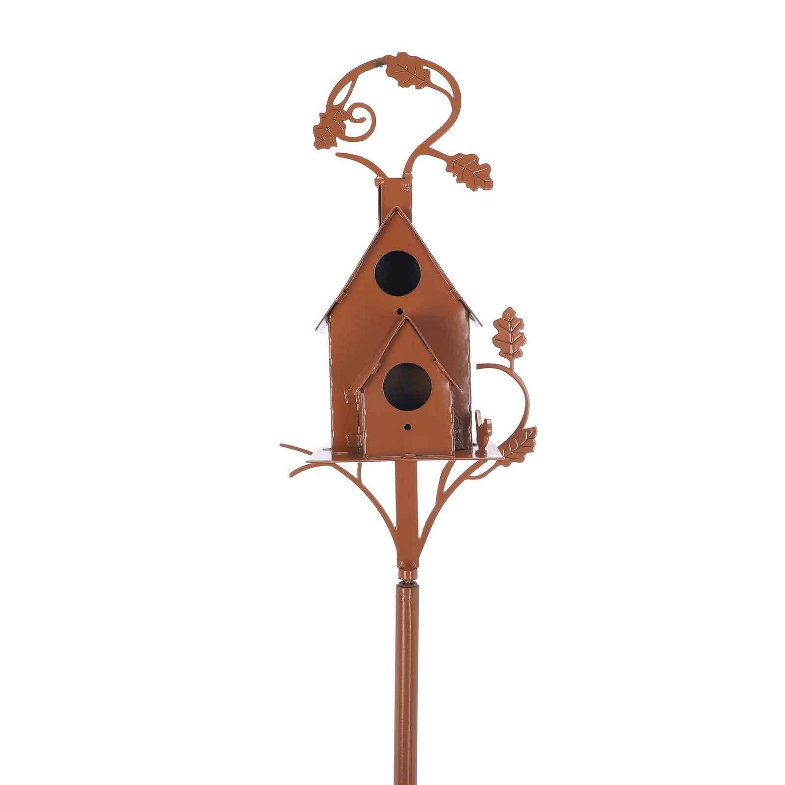 Home Bird House With Pole Copper Cottage Stakes Large Houses For