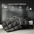 thumbnail image 3 of Grey Goose Feather Down Comforter Queen Size, Premium All Season Duvet Insert, 750+ Fill Power 1200TC Cotton Blend Fabric Hotel Style Comforter, 42 Oz Lightweight (90x90, Dark Grey), 3 of 9
