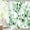 Green, variant on Green Spring Floral Shower Curtain, Modern Plants Botanical Fabric Cloth Shower Curtains for Chic Elegant Bathroom Decor, Summer Emerald Green Eucalyptus Leaf, 72x72