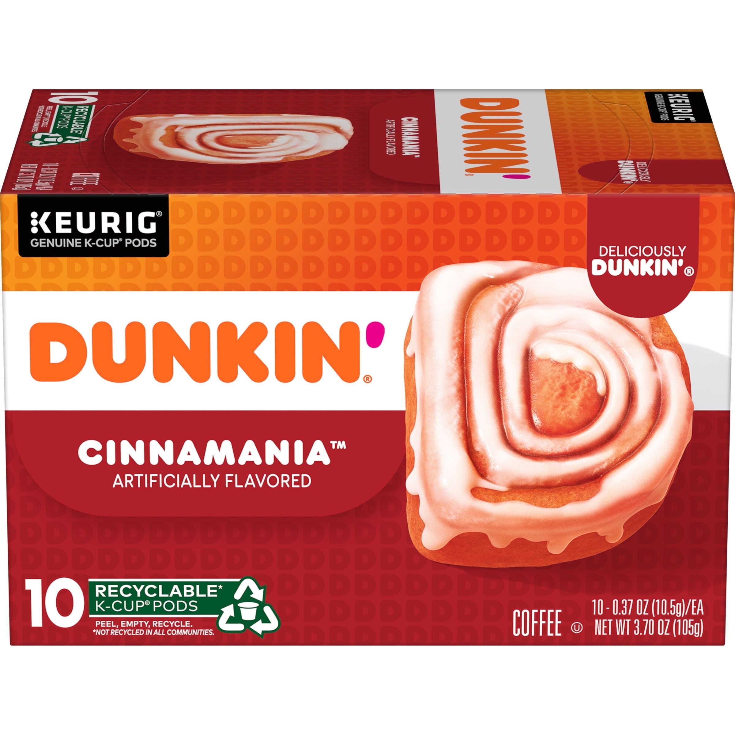 (60 Count) Dunkin' Cinnamania, K-Cup Coffee Pods