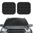 thumbnail image 2 of Haiem Cute Skull Car Windshield Sun Shade (2 Pieces) Foldable Windshield Sun Shade Car Accessories for Truck SUV Pickup-Small, 2 of 7