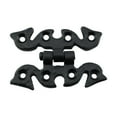 thumbnail image 3 of Renovators Supply Black Butterfly Flush Door Hinges 2.75" L Wrought Iron Antique Ornate Rust Resistant Vintage Kitchen Cabinet Door Flush Mount Hinges w/Screws Pack of 2, 3 of 13