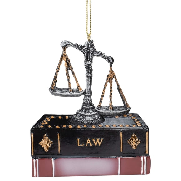 Adorno Kurt Adler Balanza de la Justicia de resina 10 cm