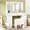 White, variant on CHARMAID Vanity Desk with Large Mirror and Lights, White Makeup Vanity Table with Charging Station, 7 Drawers, Cushioned Storage Stool, 3 Lighting Modes, Modern Dressing Table for Bedroom