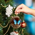 thumbnail image 4 of CoreLiving Acorn Ornaments for Christmas Tree, Forest Animal Cozy Holiday Hanging Decor with Pine Cone Designs, 2D Acrylic Woodland Home Decorations, 4 of 6