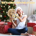 thumbnail image 2 of MorisMos 11.8" Dog Stuffed Animal with Flower,Stuffed Dog Puppy Plushies Toy, 2 of 7