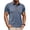 Blue, variant on Short Sleeve Men'S Dress Shirts Collared Button Western Style Blue Tops Solid Retro Vintage Modern Polos Blue,M