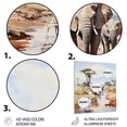 thumbnail image 3 of Designart "Majestic Wildlife Elephant II" Animals Metal Wall Art Prints, 3 of 5