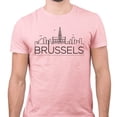 thumbnail image 2 of Skyline Brussels Belgium Shirt Unisex 2X-Large Pink, 2 of 5