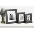 thumbnail image 7 of DesignOvation Museum Wooden Traditional Picture Frame Set with Mats for Customizable Wall Display, 5x7 matted to 3.5x5, Charcoal Gray, 4 Pack, 7 of 7