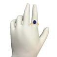thumbnail image 2 of AoneJewelry Oval-Shape Created Tanzanite 2.00 Ct. Gemstone Diamond Ring In Solid Gold, 2 of 4
